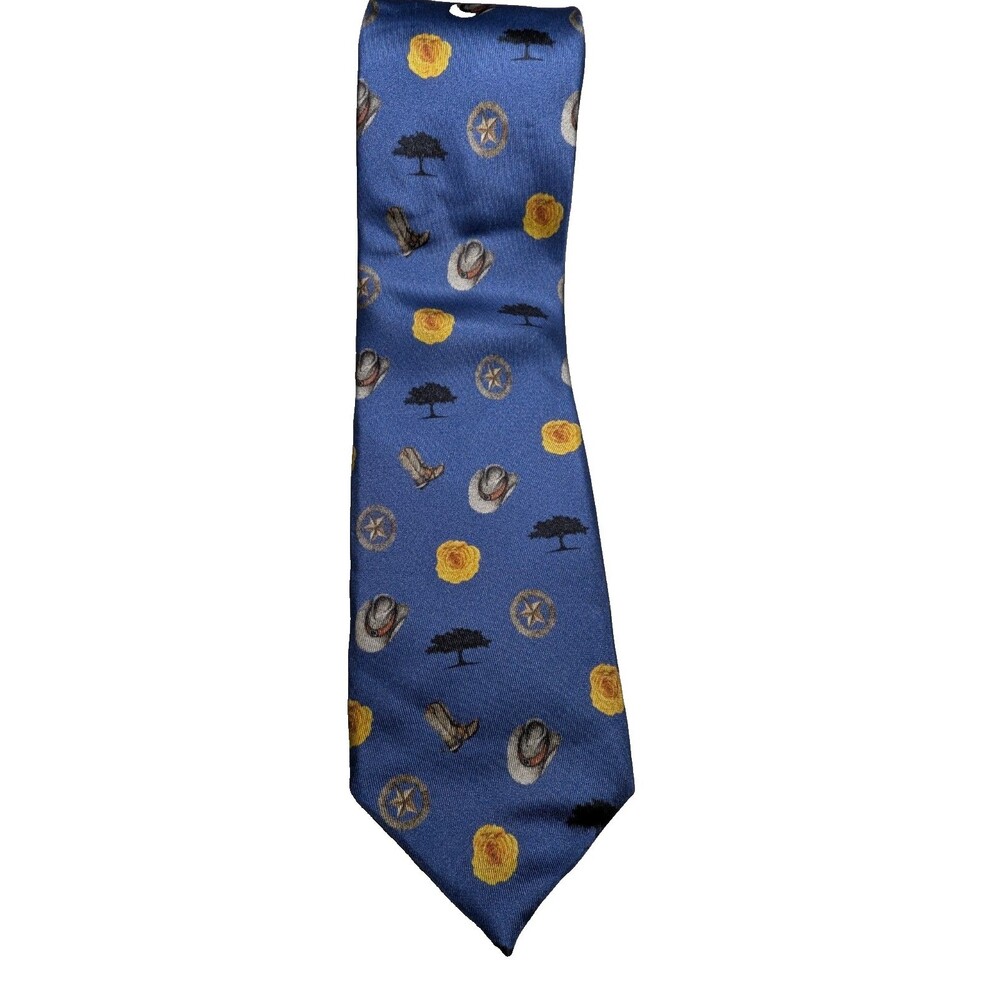 MIRTO 1956 Silk Tie Western Pattern Mens Designer Luxury NEW